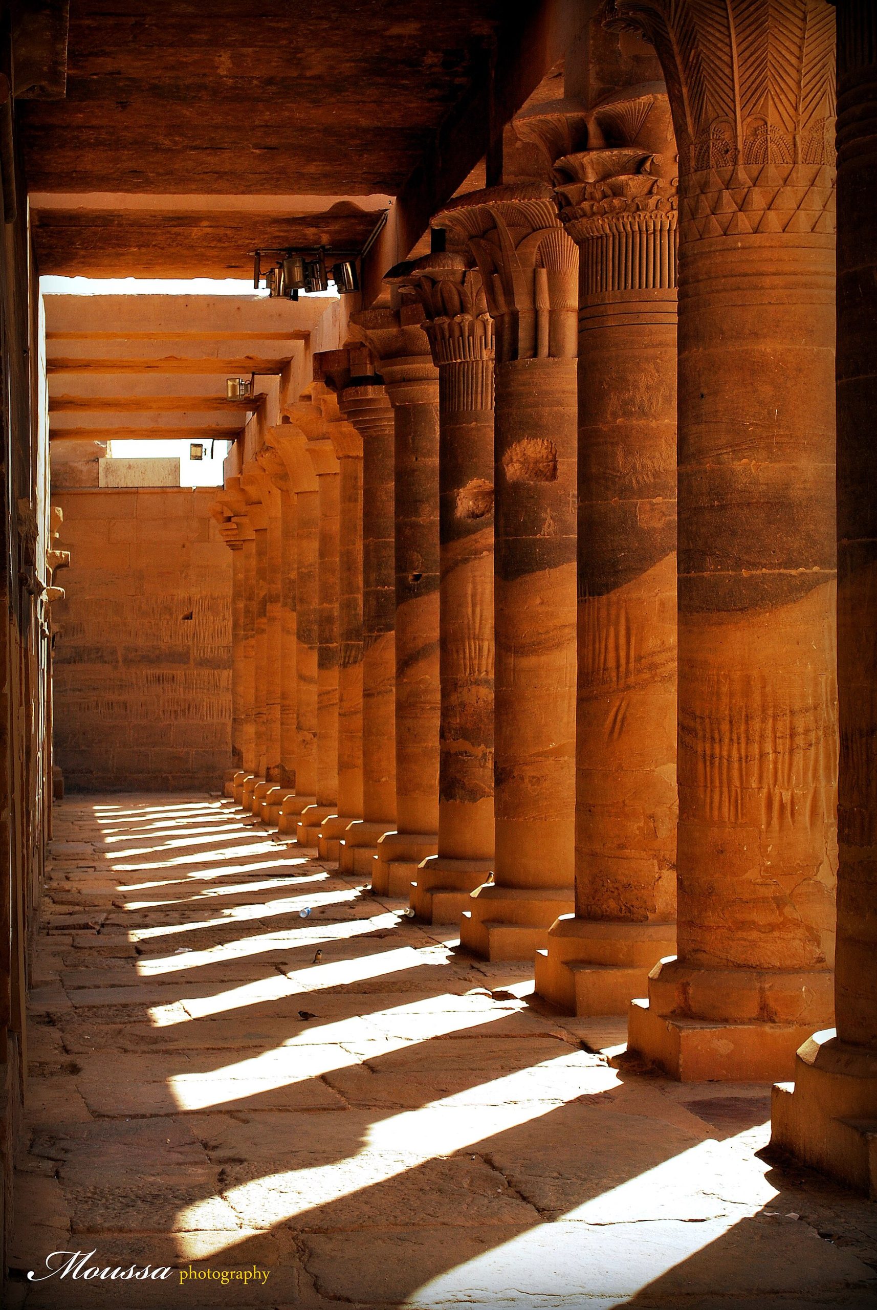 The temples of Philae, saved by being moved to the island of Agilkia.