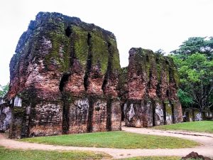 The remains of the royal palace of Parakramabahu at Polonnaruwa.