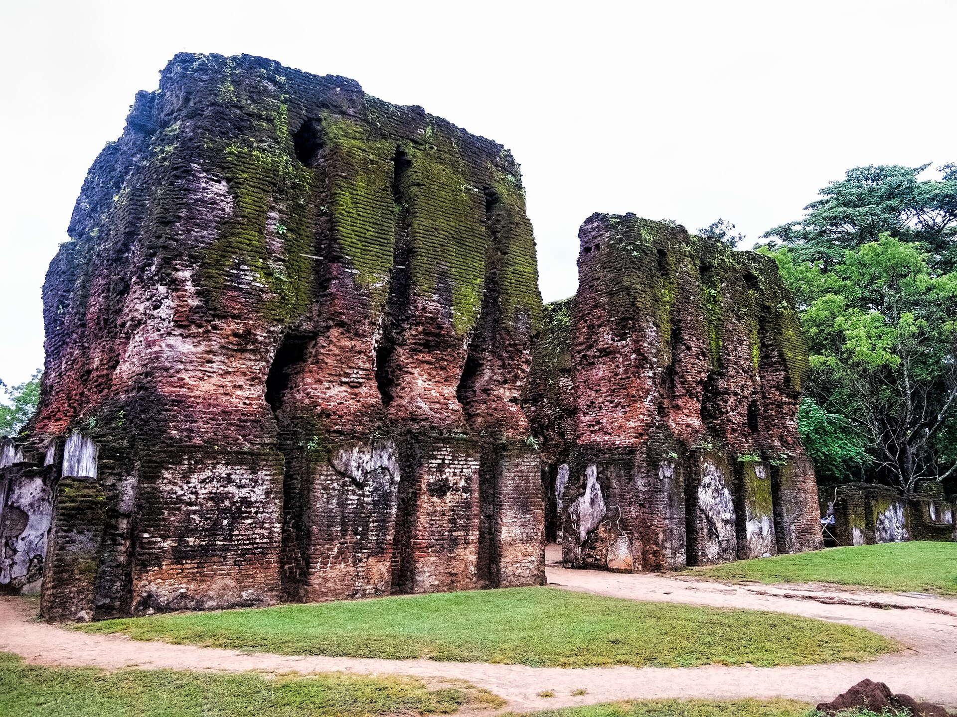 The remains of the royal palace of Parakramabahu at Polonnaruwa.