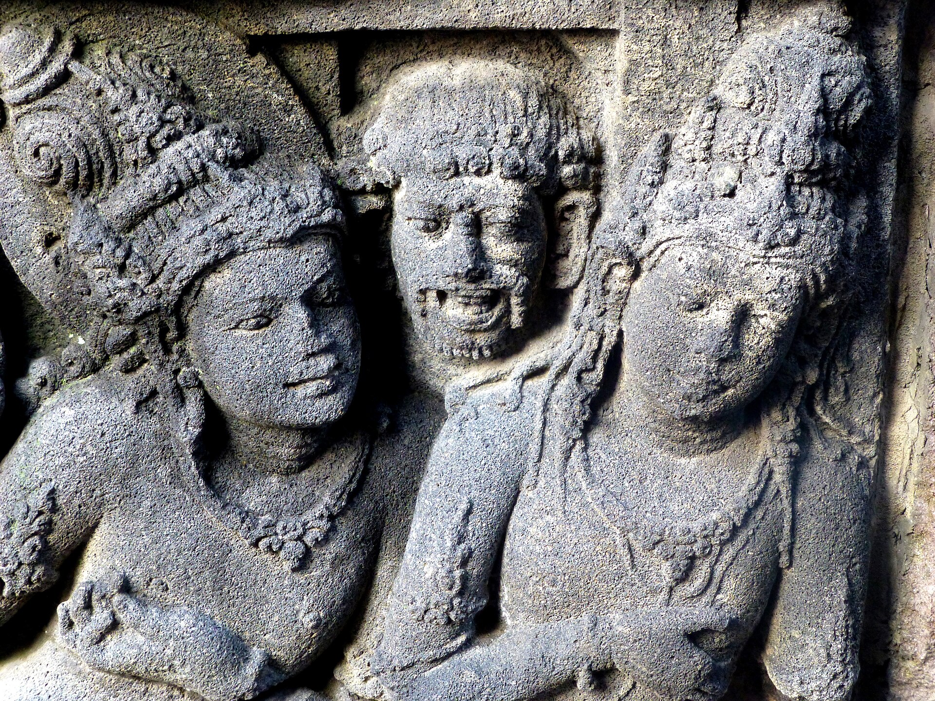 The Prambanan temple complex near Yogyakarta in Indonesia.
