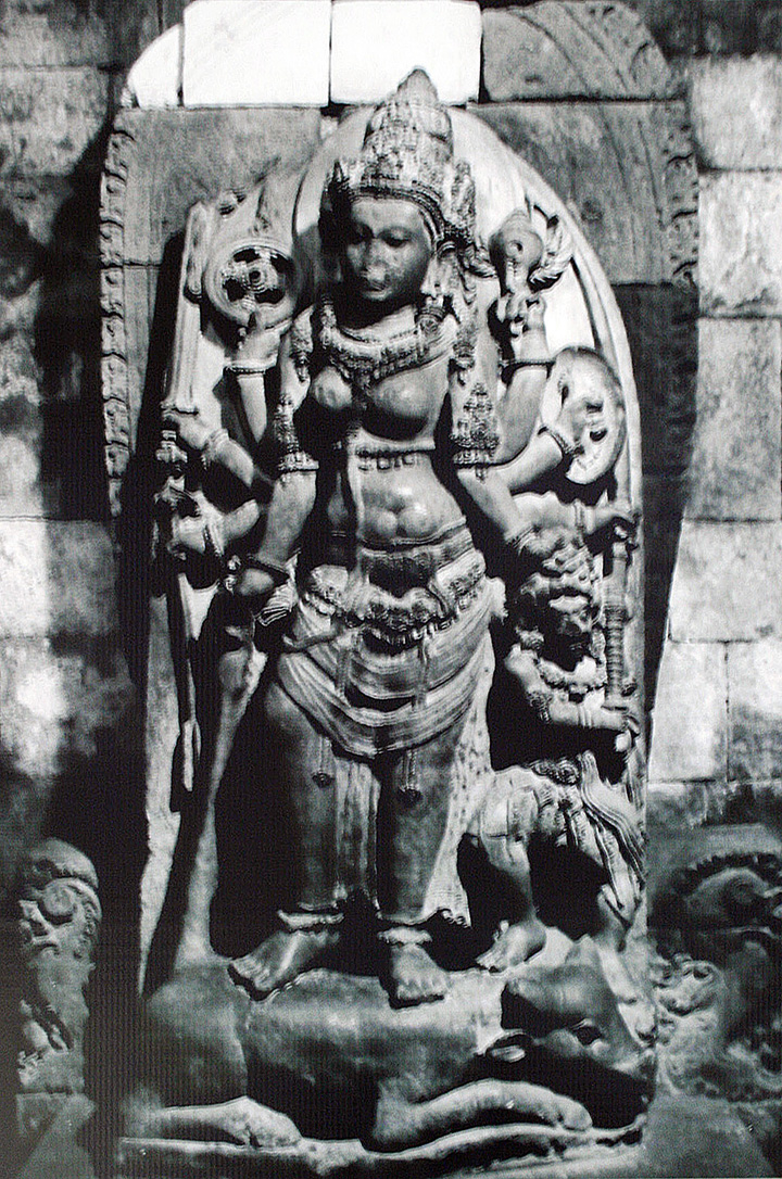 The statue of the goddess Durga within the Shiva temple at Prambanan.