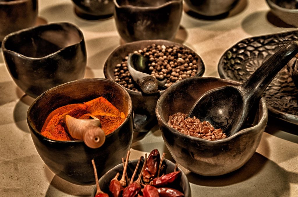 Chilies and spices