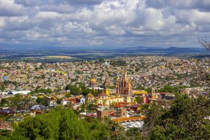 Colonial town in Michoacan