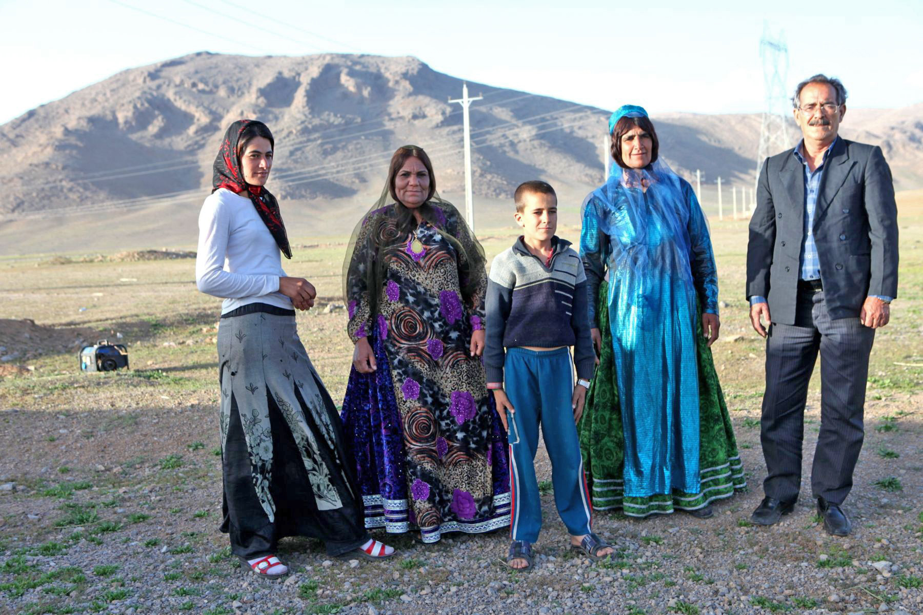 Qashqai nomads in Fars; the Qashqai are a Turkic-speaking pastoral people.
