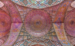 The Nasir al-Mulk mosque in Shiraz; the Qashqai are Shia Muslims.