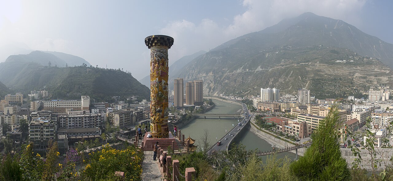 Wenchuan county in the Qiang homeland