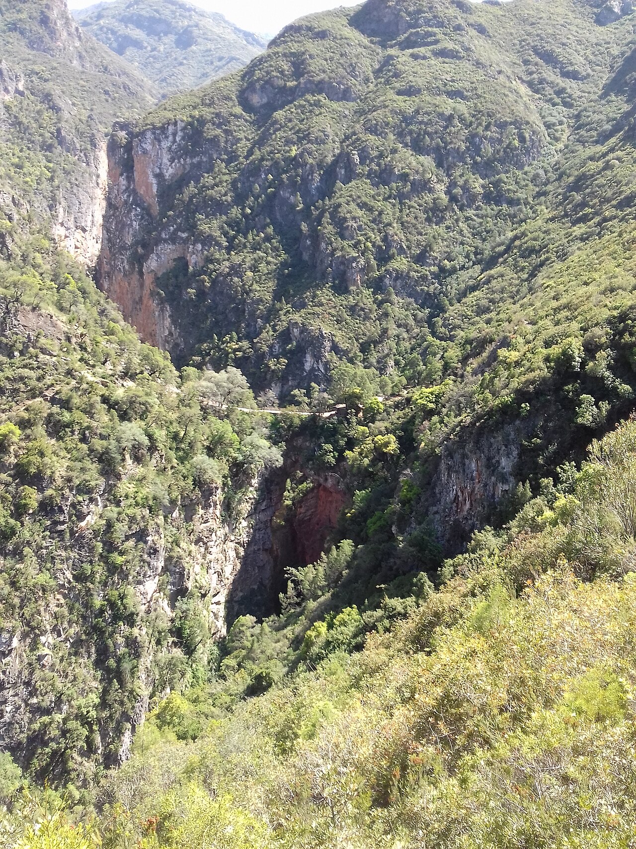 The Rif mountains at Akchour, the homeland of the Riffians.