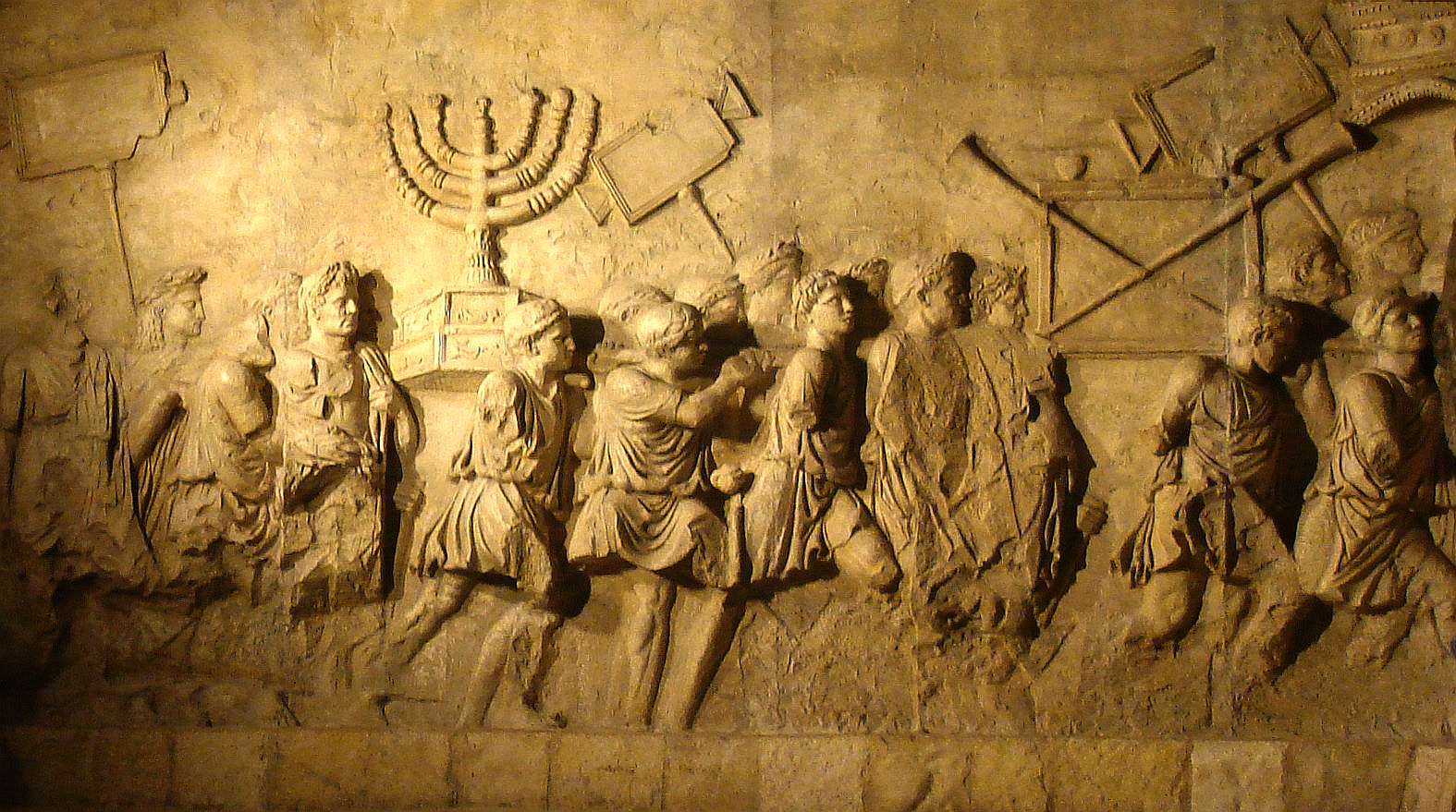 The Arch of Titus in the Forum, commemorating the Roman capture of Jerusalem.