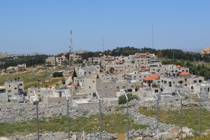 Mount Gerizim, the holiest place of the Samaritans and site of their village.