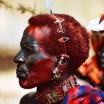 A Samburu man in northern Kenya, kin to the Maasai.