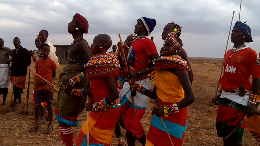 A traditional Samburu wedding dance, blending celebration and ritual.