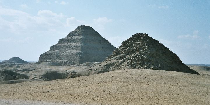 The Pyramid Texts carved inside a royal pyramid at Saqqara.