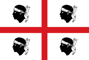 The flag of Sardinia