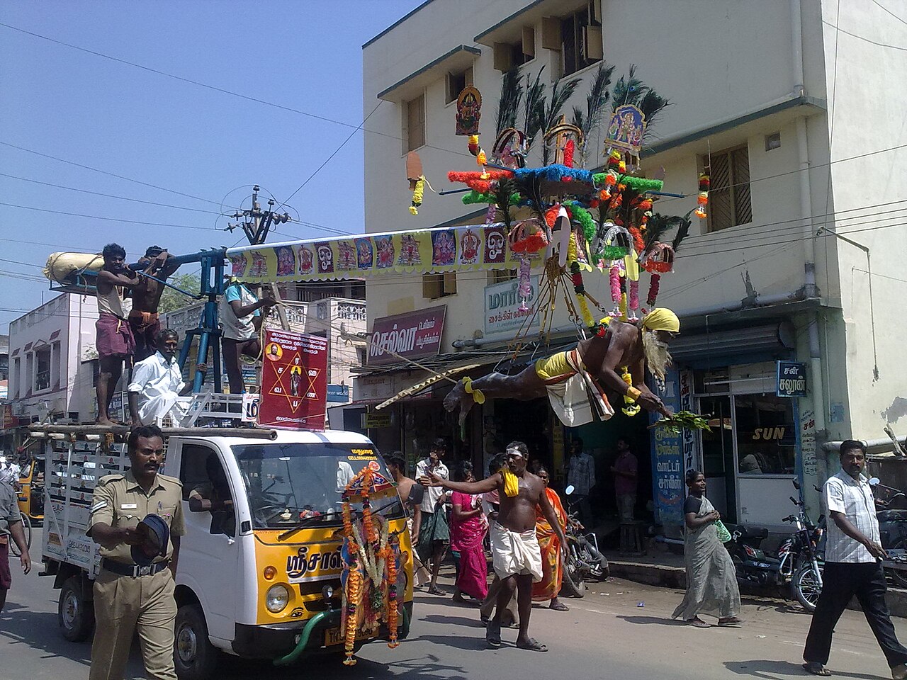 A temple festival at Madurai