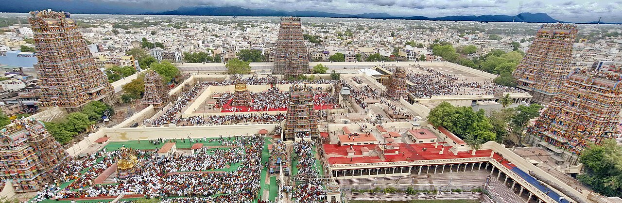 The city of Madurai in Tamil Nadu, adopted homeland of the Saurashtra people