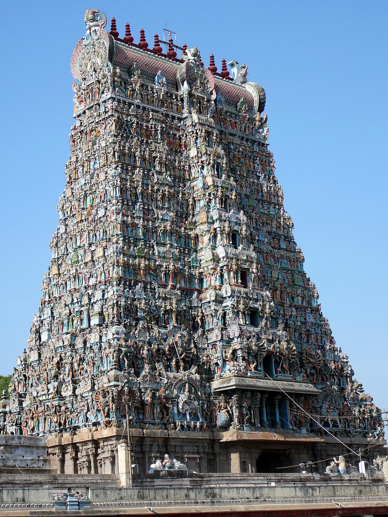 The Meenakshi temple of Madurai, a focus of Saurashtra religious life