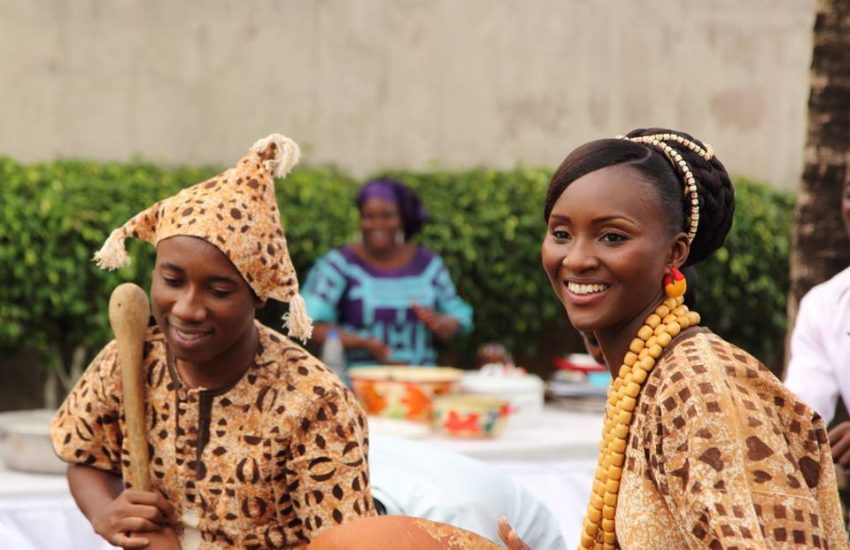 A Senufo woman of northern Côte d'Ivoire; the Senufo are famous for their art.