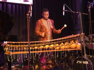 The balafon, the wooden xylophone central to Senufo music.