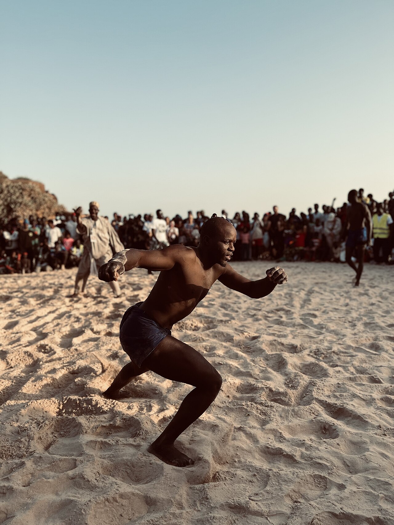 A wrestling festival in Senegal, a favourite occasion of the Serer.