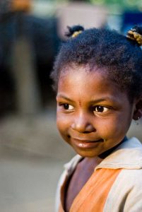 A Siddi girl; the Siddi are an Indian people of African descent