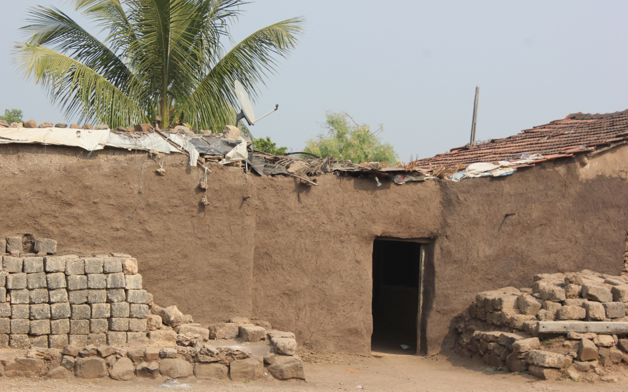 A Siddi dwelling in a village of western India