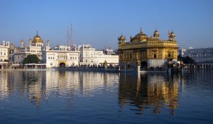 The Harmandir Sahib (Golden Temple) at Amritsar, holiest shrine of the Sikhs