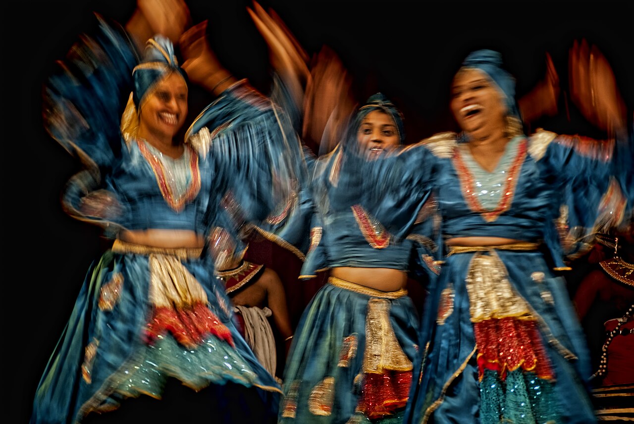 The elaborate costumes of the Kandyan dance