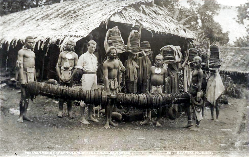 Feather money from the Santa Cruz islands, a rare form of traditional currency.