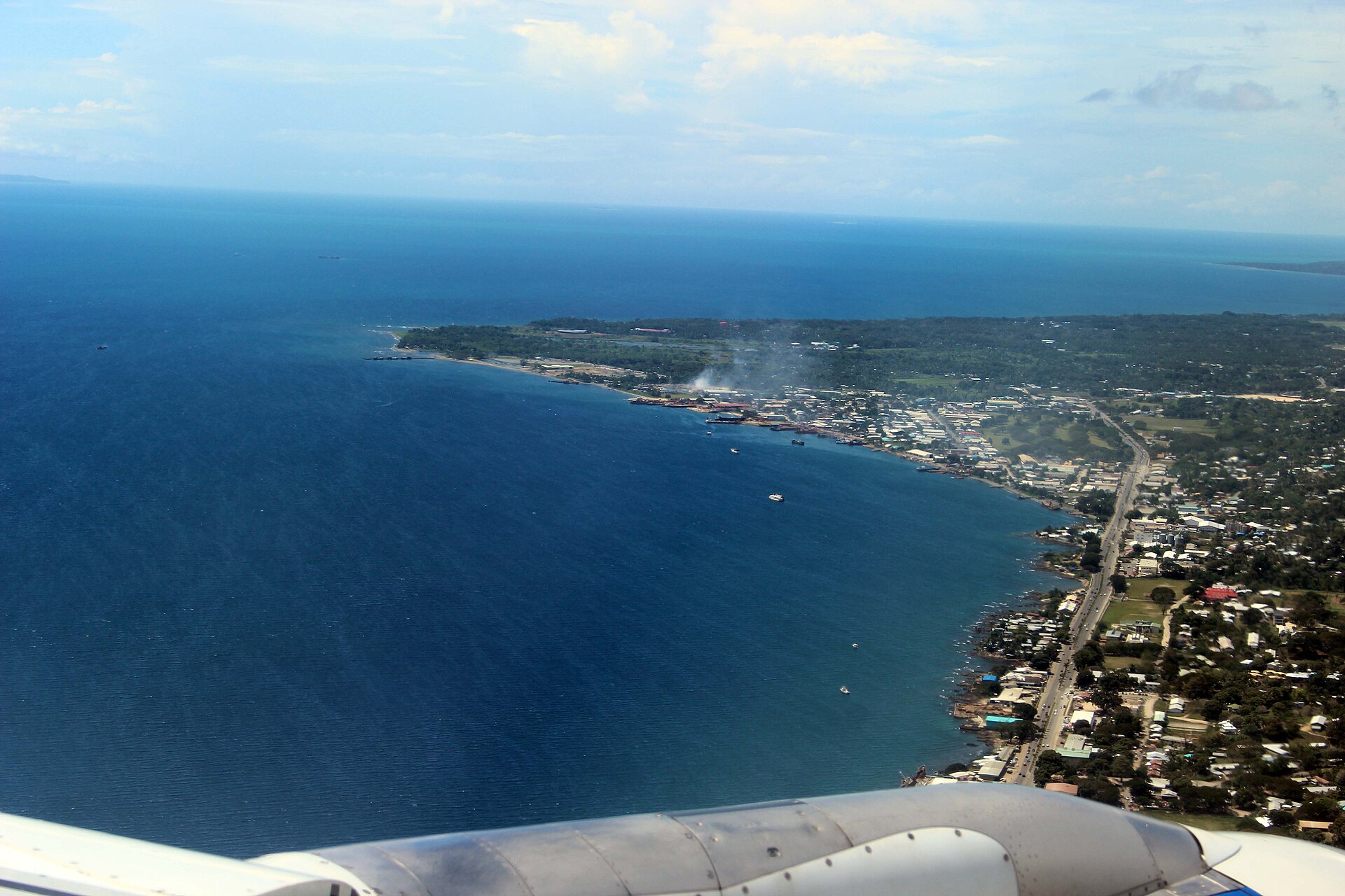 Honiara on Guadalcanal, the capital of the Solomon Islands.