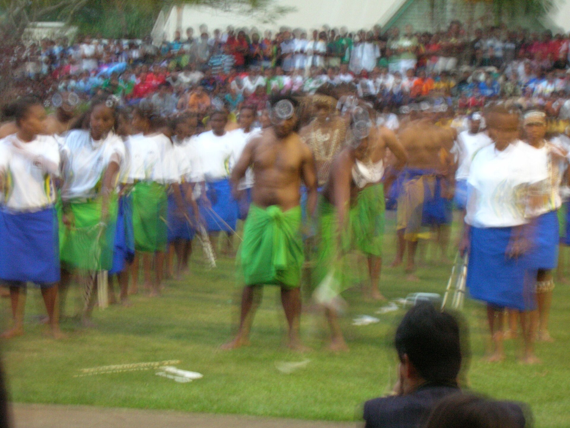 Solomon Islanders performing a traditional dance.