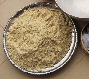 Millet flour, the staple food of the Soninke and the Sahel.