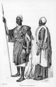 Soninke, or Sarakole, warriors; the people trace their origins to ancient Wagadou.