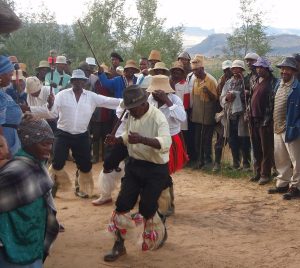 Basotho stick dance