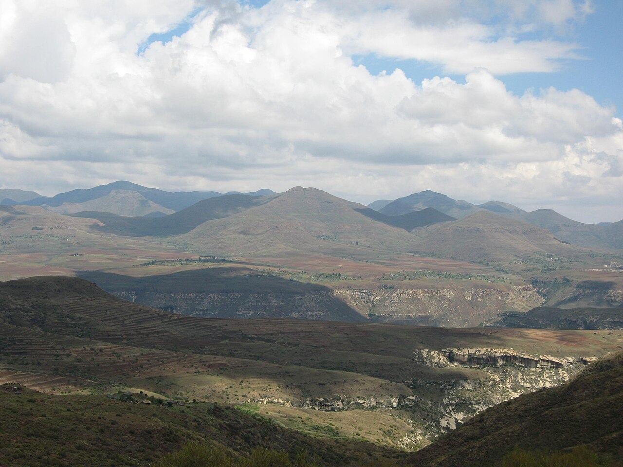 The Lesotho highlands