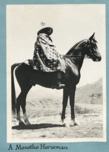 A Basotho horseman