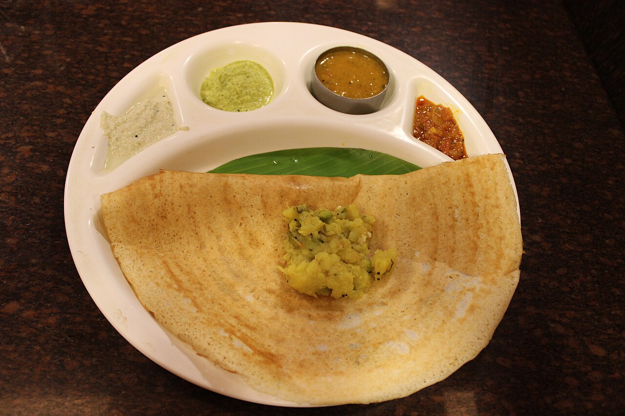 Dosa, a favourite of the South Indian and Tamil table