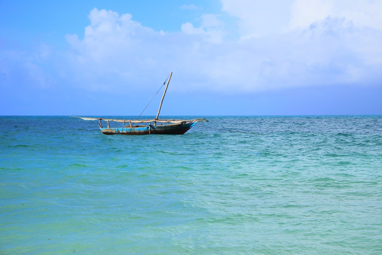 A dhow at sail