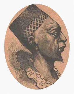 King Iloo, the Makoko whose 1880 treaty with de Brazza led to the founding of Brazzaville.