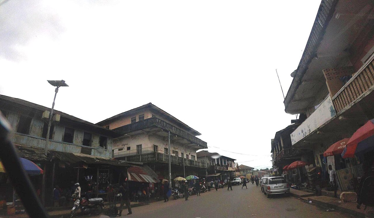 The city of Makeni, the main town of the Temne country.