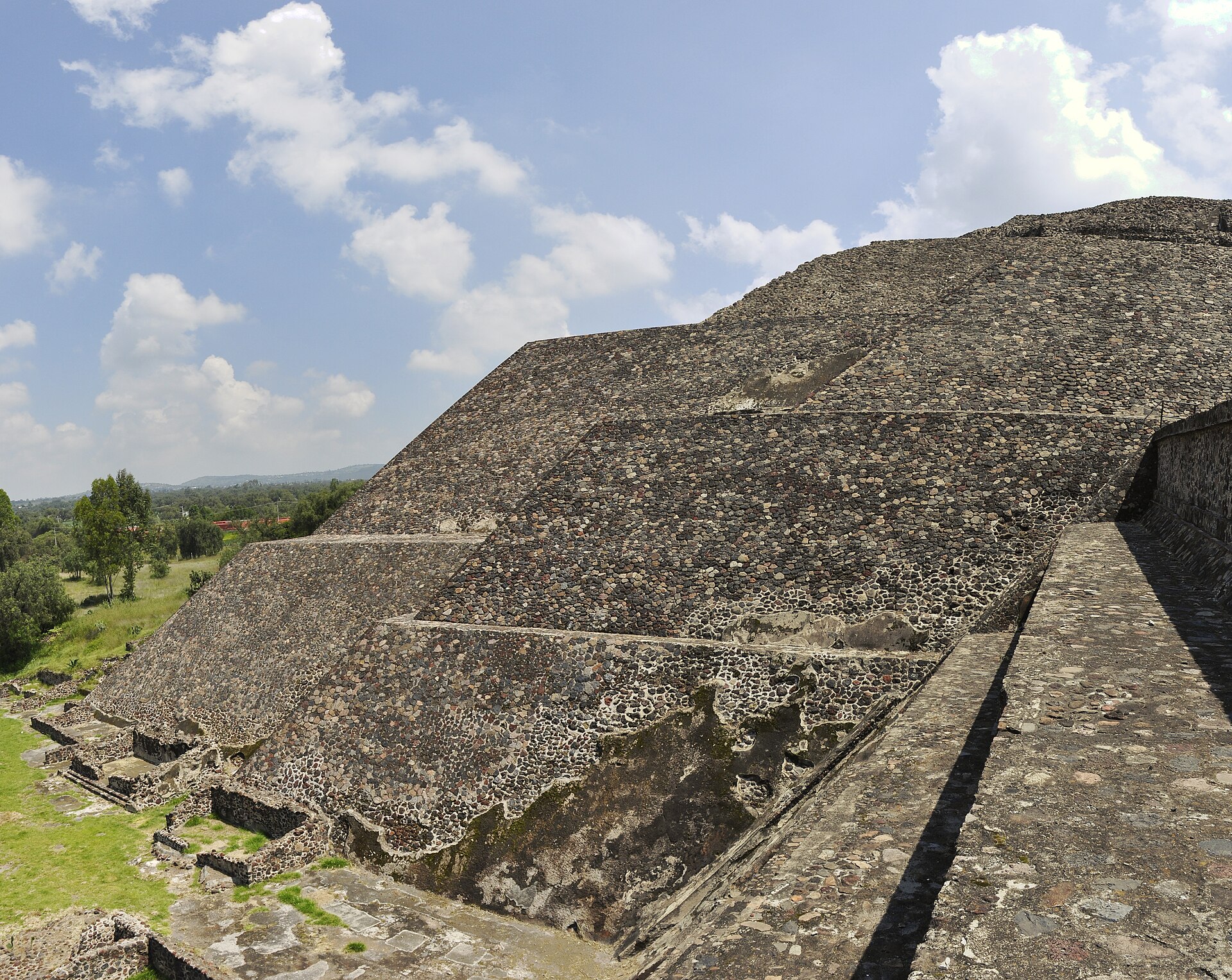 The Pyramid of the Moon at the northern end of the Avenue of the Dead
