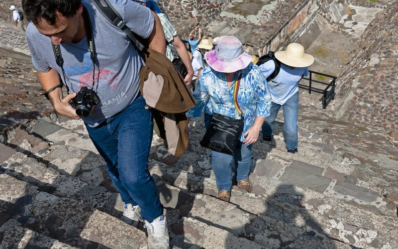 The Pyramid of the Sun, the largest structure at Teotihuacan and one of the biggest pyramids in the world