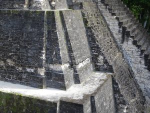 The North Acropolis of Tikal, a dense complex of royal tombs and temples built over centuries