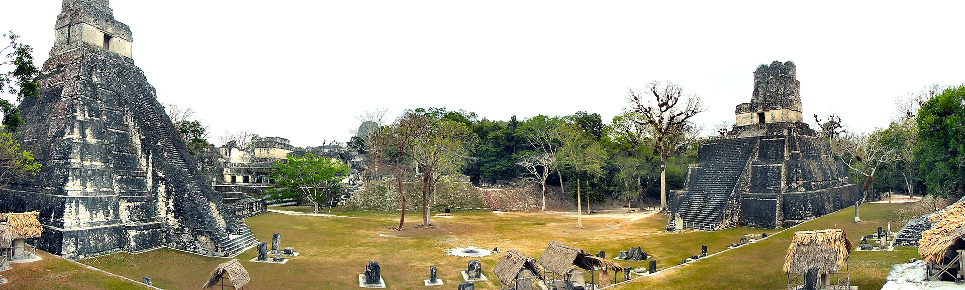 Temple II, the Temple of the Masks, facing Temple I across the Great Plaza