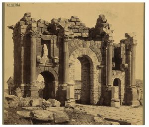 The remains of the public library of Timgad, a rare survival.