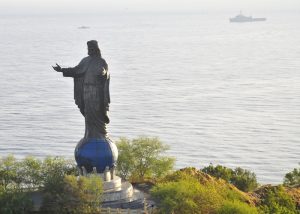 The Cristo Rei statue overlooking Dili, capital of Timor-Leste