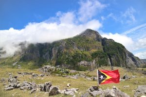 The rugged landscape of the Timorese highlands