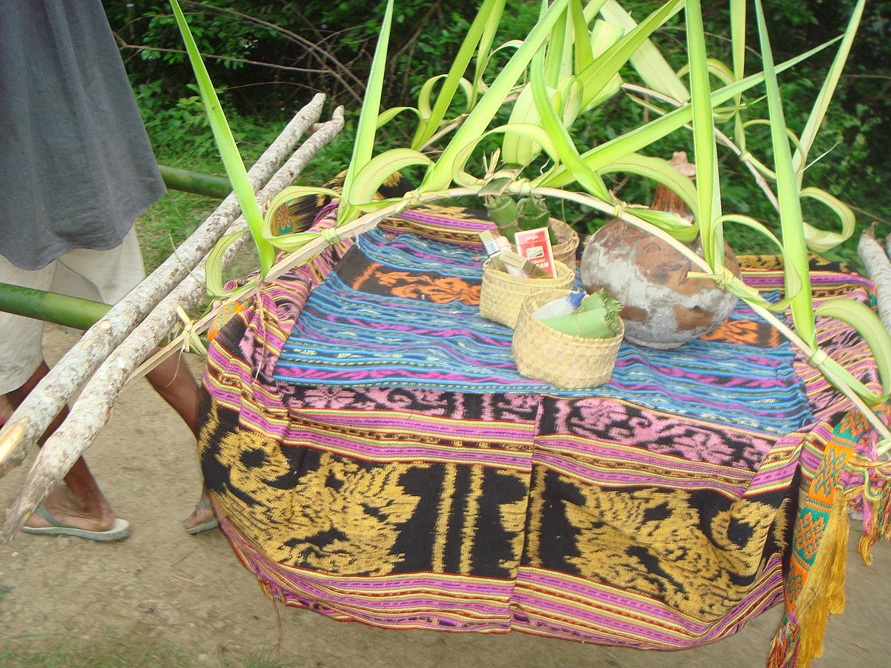 A traditional Timorese village and sacred house