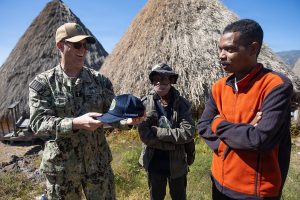 A sacred house of the Timorese, focus of ancestral tradition