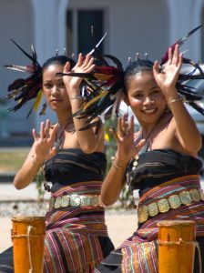 Timorese dancers in traditional dress