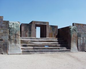 The gateway and platform of the Kalasasaya, the great ceremonial enclosure of Tiwanaku
